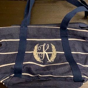 Thirty one lunch bag with the letter K on it